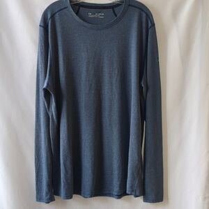 Under Armour Men’s 2XL Long Sleeve HeatGear Pullover Gray Blue Loose Fit